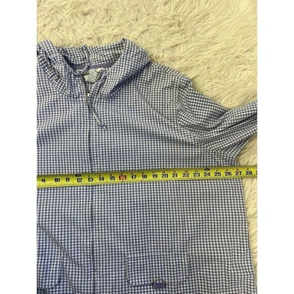 Jessie Sport Vintage Lavender Purple Checkered Full Zip Hoodie Jacket Size 20W - Picture 4 of 11